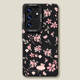 Lavender Floral Pink Flower Silicone Anti-Fall Phone Case for Galaxy S25, S25+, and S25 Ultra