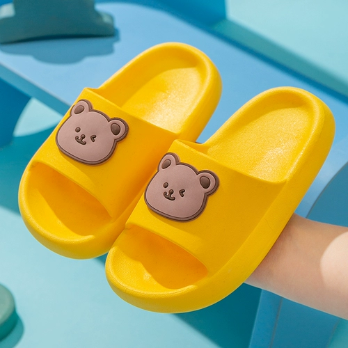 Детские тапочки, летняя нескользящая мультяшная милая детская обувь, слайдеры, подходит для подростков