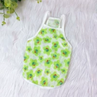 В форме цветка, зеленый, в цветочек