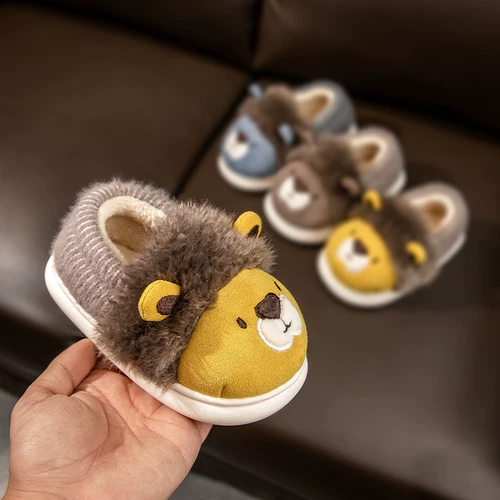 Детские тапочки для мальчиков, нескользящие демисезонные туфли для раннего возраста, 1-3 лет, мягкая подошва