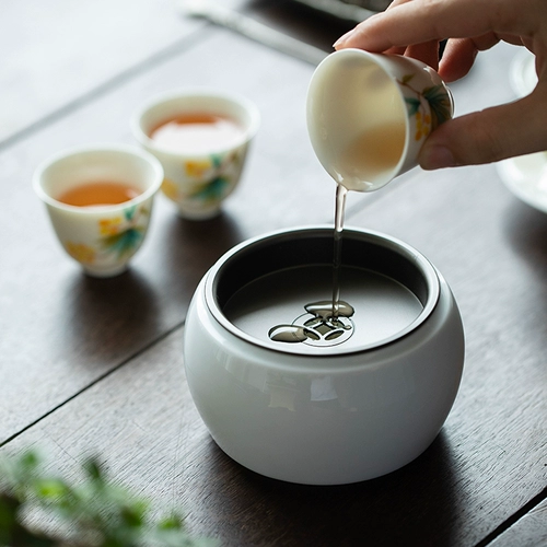Керамическая вода построена -в чае -остатке истребитель для чая для мытья вода Менкин Цилиндр труба дзен ифу чай набор