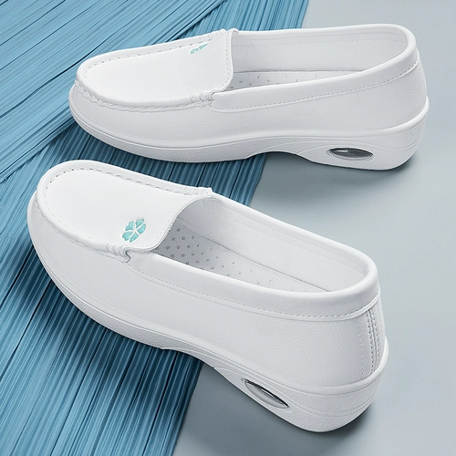 Дышащая униформа медсестры, нескользящий кушон, рабочая белая обувь на платформе, мягкая подошва, против усталых ног