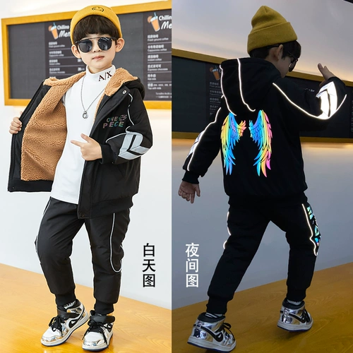 Весенняя летняя одежда, детский спортивный комплект для мальчиков, коллекция 2021, популярно в интернете, в западном стиле, подходит для подростков, в корейском стиле