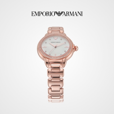 Armani阿玛尼白月光小众轻奢手表女商务腕表AR11523