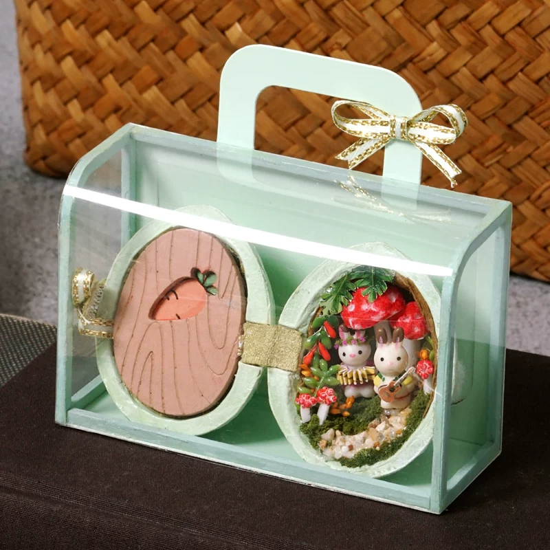 Хижина, маленький конструктор, волшебный дом, игрушка, дом-стиль DIY, подарок на день рождения
