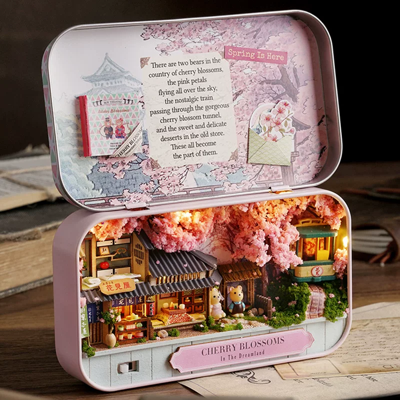 Хижина, маленький конструктор, волшебный дом, игрушка, дом-стиль DIY, подарок на день рождения