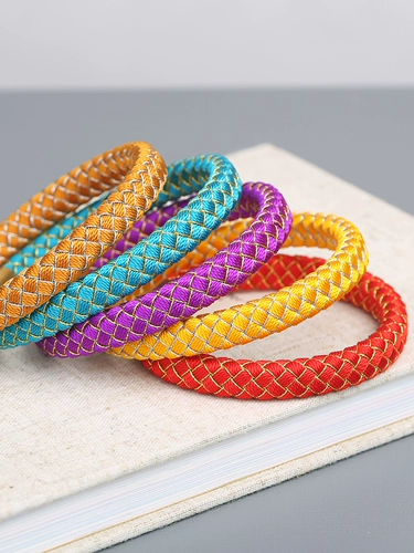 Оригинальный плетеный браслет с одной бусиной ручной работы подходит для мужчин и женщин, делается под заказ