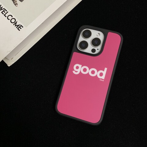 GOOD MIND MagSafe Kickstand Matte Pink iPhone Case