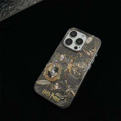 Harry Potter Illustration New Niche Straight Edge Plus/Pro/Max – 16, 15, 14, 13, 12 iPhone Case