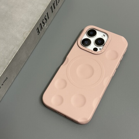 HeroBear Dark Red Grey Meteorite Patterned 3D Bumpy iPhone Case