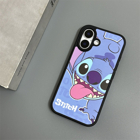 Stitch Cartoon Girls Anti-Fall Plus/Pro/Max – 16, 15, 14, 13, 12 iPhone Case