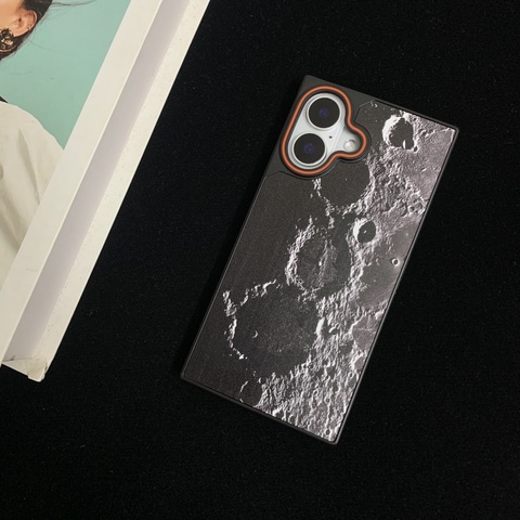 Retro Moon Surface Magsafe Acrylic iPhone Case