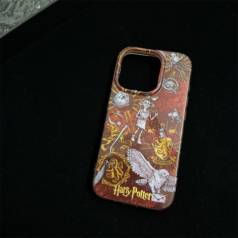 Harry Potter Illustration New Niche Straight Edge Plus/Pro/Max – 16, 15, 14, 13, 12 iPhone Case