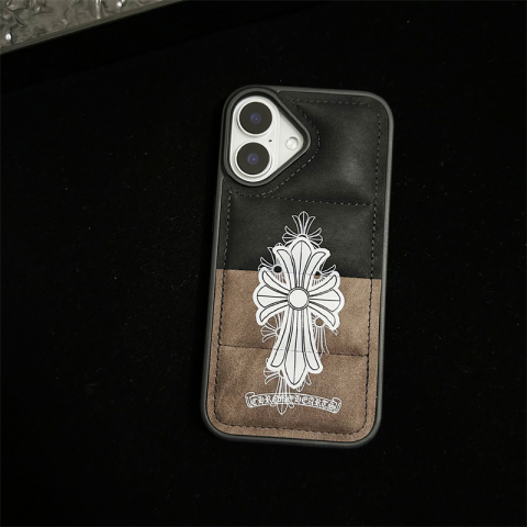 Chrome Hearts Puffy Quilted Cross iPhone Case