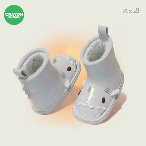 Детские зимние утепленные короткие сапоги подходит для мужчин и женщин, удерживающие тепло нескользящие ботинки, подходит для подростков, семейный стиль