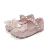 Детские туфли для кожаной обуви с бантиком, обувь, осеннее платье для принцессы, в западном стиле