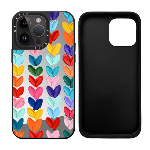 Girls Kind Hearts Illustration Plus/Pro/Max – 16, 15, 14, 13, 12 iPhone Case
