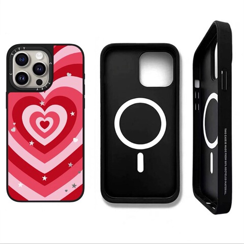 Girls Kind Hearts Illustration Plus/Pro/Max – 16, 15, 14, 13, 12 iPhone Case