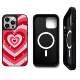 Girls Phone Cases Covers Kind Hearts Illustration Plus/Pro/Max – iPhone 16, iPhone 15, iPhone 14, iPhone 13, iPhone 12,