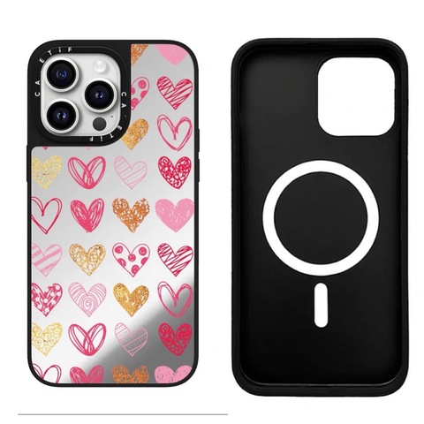 Girls Kind Hearts Illustration Plus/Pro/Max – 16, 15, 14, 13, 12 iPhone Case