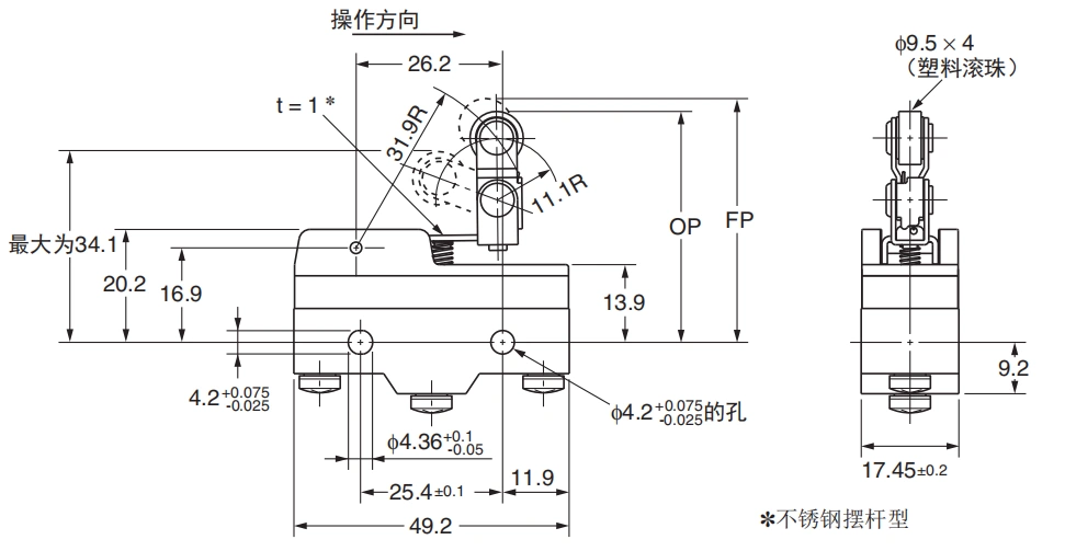 Micro Switch Omron chính hãng Z-15GW22-B GQ Z-15GD-B Z-GQ22-B HW78-B 214 máy dò kim loại chính xác