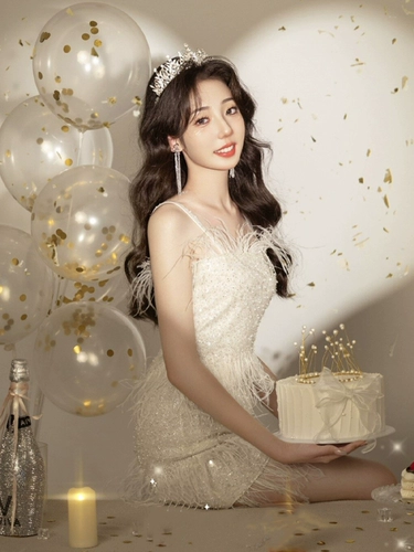 Потрясающее платье для вечеринки по случаю дня рождения, элитное легкое роскошное нишевое платье с пайетками для светской львицы и тяжелой промышленности