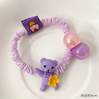 Сиреневый, в цветочек, с медвежатами