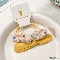 2#двойная желтая веревка для волос (1 пара)