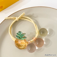 2#Желтая ананасовая веревка для волос