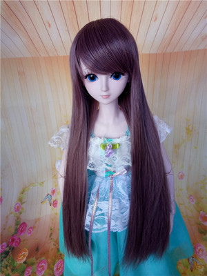 taobao agent Bjd SD3468 points Leaf loli 50 60 cm small cloth men and women dolls oblique bangs long straight wig