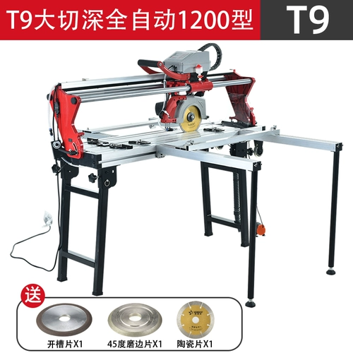 Крупная многофункциональная электрическая настольная режущая машина полная автоматическая плитка плитка плитка разрезание 45 градусов.