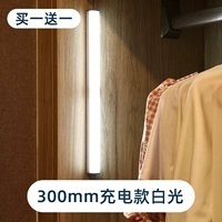 Прекрасный алюминий лиангейн [купить один, получи один, получи один бесплатный] [300 мм белый свет] Индукция+магнитная всасывание+линия USB