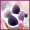 Фиолетовый набор из трех косметических яиц + стеллаж + моющее средство