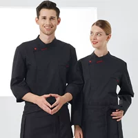 Черный лонгслив, фартук