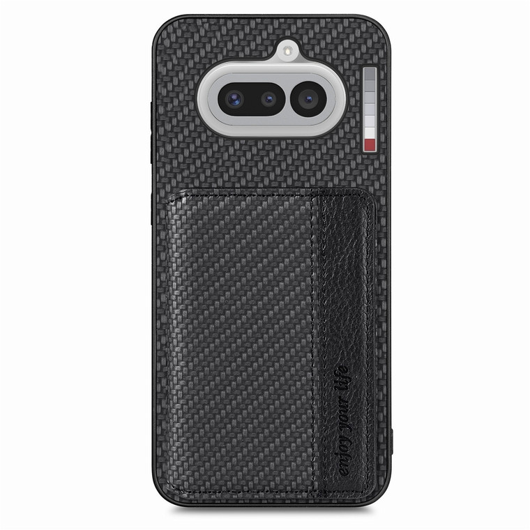 Cardholder Textured Leather Stand Nothing Phone Case
