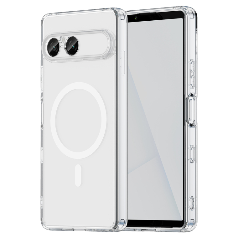 Concentric Circle Dash Graphic Transparent Sony Xperia Phone Case