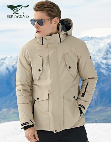 Tmall, septwolves, мужской демисезонный пуховик, короткая спортивная трендовая куртка с капюшоном, 2020