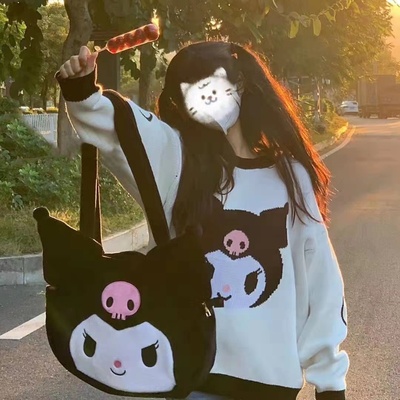 taobao agent Demi-season Japanese soft cute knitted sweater, suitable for teen