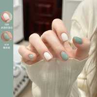 81# Mint Green + 58# Ледяной прозрачный крем белый
