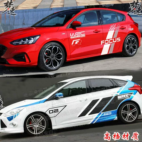 Подходят наклейки на автомобиль Ford Fox, персонализированная наклейка-цветок, гоночная наклейка на кузов, модификация