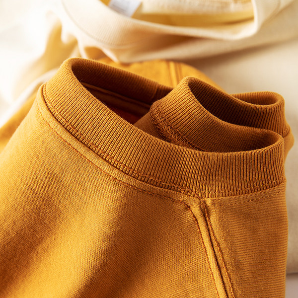 Сливочная хлопковая однотонная комфортная летняя футболка подходит для мужчин и женщин