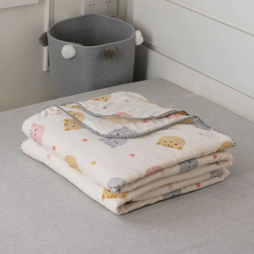 Марлевое полотенце, хлопковое милое детское прохладное одеяло, 80 шт