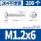 may do kim loai Đen 304 thép không gỉ đầu tròn Vít tự tháo đầu Pan chéo kéo dài vít gỗ M3M3.5M4M5 may do kim Vật liệu thép