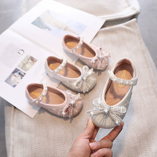 Обувь для принцессы, детские туфли для кожаной обуви, коллекция 2022, мягкая подошва