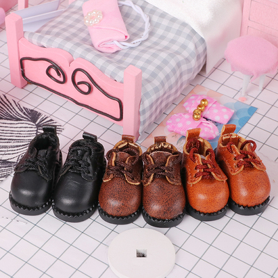 taobao agent OB11 round head leather shoes YMY GSC body baby shoes BJD baby shoes Molly UFdoll spot student small leather shoes