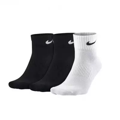 Nike耐克袜子男用中长筒毛巾底篮球袜长袜女百搭白色纯棉运动typ