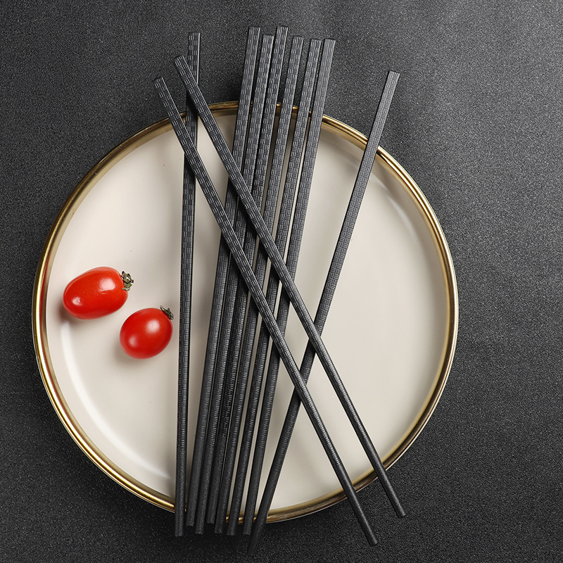 福万竹合金筷子家用分餐防滑快子高档新款一人一筷高颜值抗菌筷子