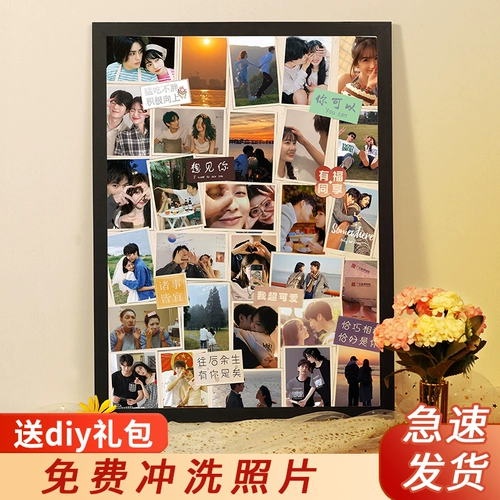 Polaroid, памятный фотоальбом для влюбленных, головоломка, фотография, фоторамка, DIY, подарок на день рождения, делается под заказ