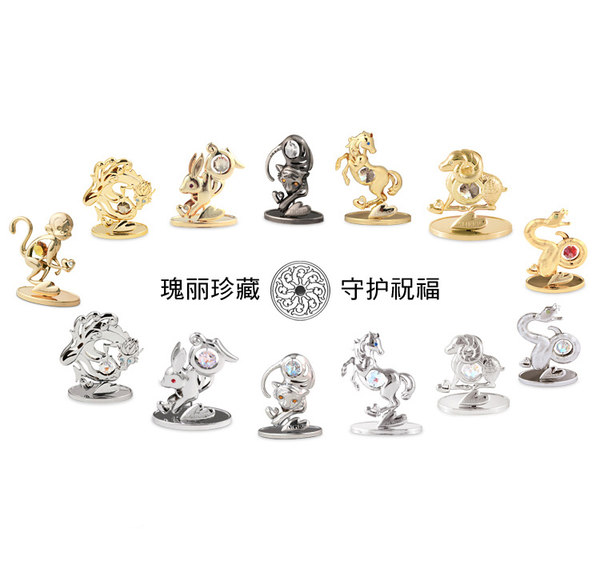 CRYSTOCRAFT двенадцать символов китайского зодиака Свинья тигровая кроличья драконная змея лошадь обезьяна обезьяна кристалл украшение творческий аксессуары рабочий стол континентальный