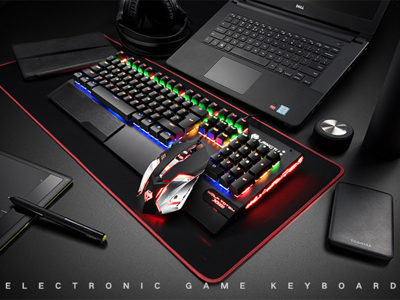 KeyboardMise-BlackMechanical   Gaming   Key board   , Gamer   Mouse     With   PC   Gaming   Hea